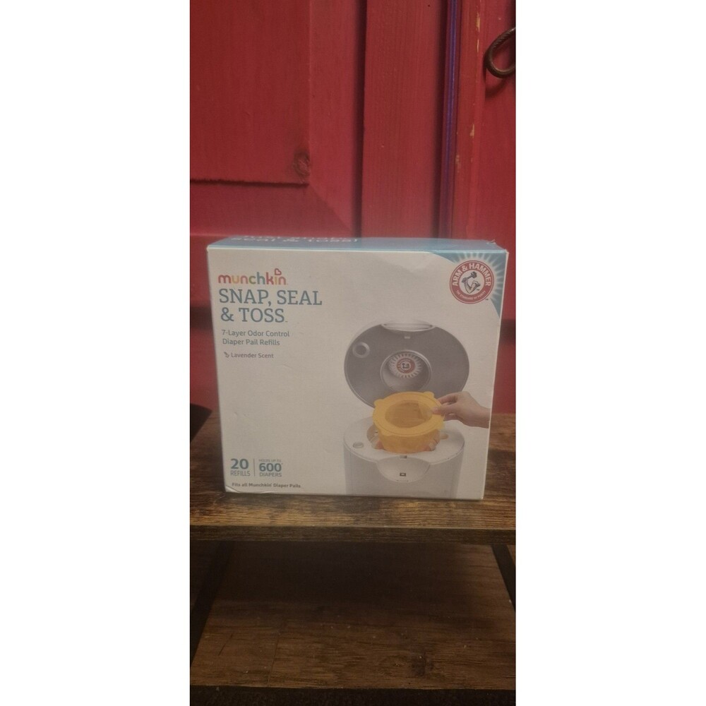 New Sealed Munchkin Arm & Hammer Diaper Pail Refill Bags 20-Count Lavender